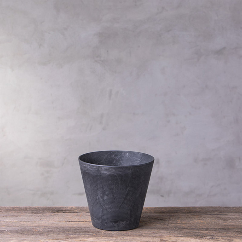 Carreras Planter, 11.5" H x 12.5" W x 12.5" D, Black