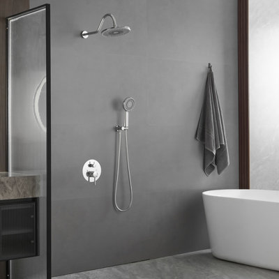 Système de douche complet avec valve brute