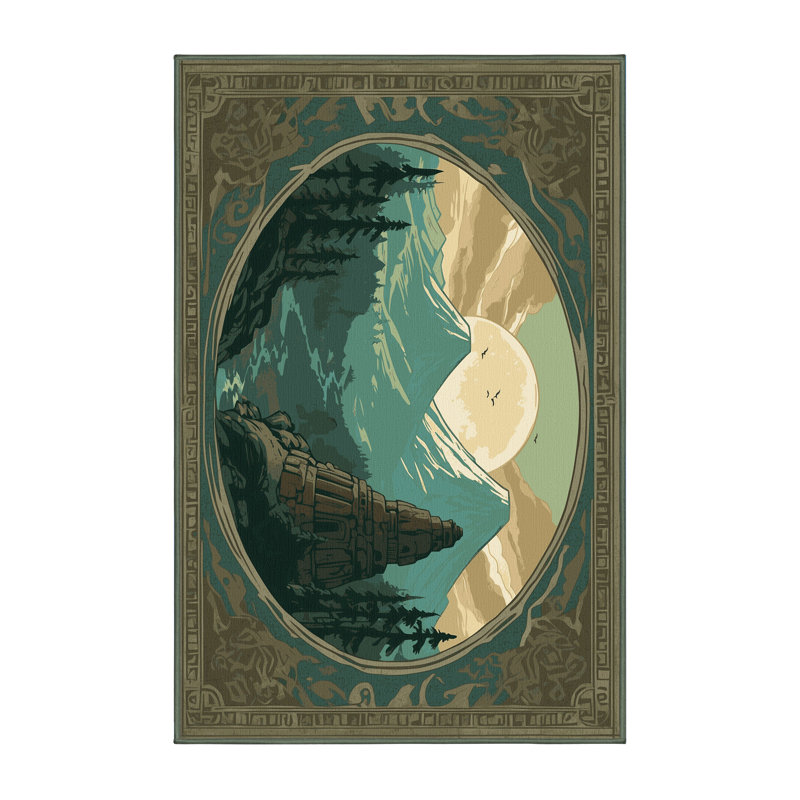 Golden Relic Rug, Rectangle 4' x 6'