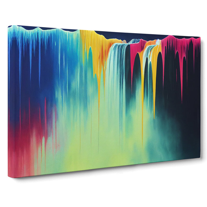 Dripping Waterfall Vol.4 - Wrapped Canvas, 35cm H x 50cm W x 3cm D