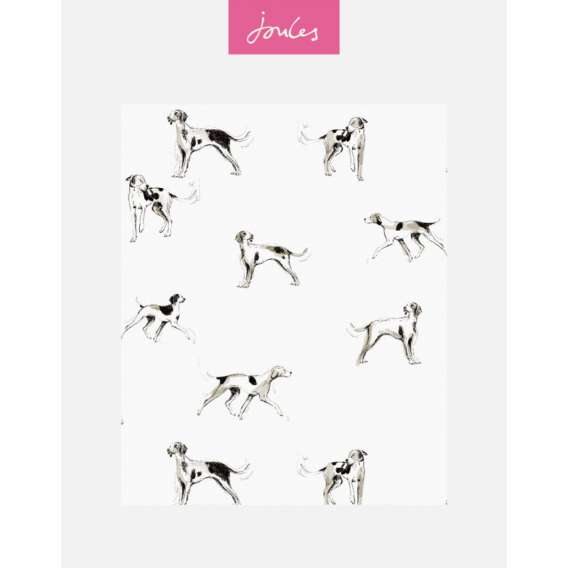 Joules Sketchy Dogs Crème Wallpaper