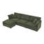Canapé modulaire en L avec repose-pieds et canapé convertible surdimensionné 4 places Modern Home Living Room