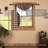 Dissay Cotton Plaid Balloon Window Valance