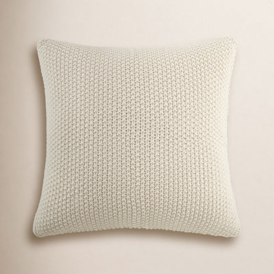Textured Knit Throw Pillow