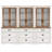 Laziza 3 Column 3 Tier Bookcase With Drawer,73.3" Tall Floor Standing Bookshelf,Modern Farmhouse Display Storage Cabinet With Adjustable Shelves-116145015