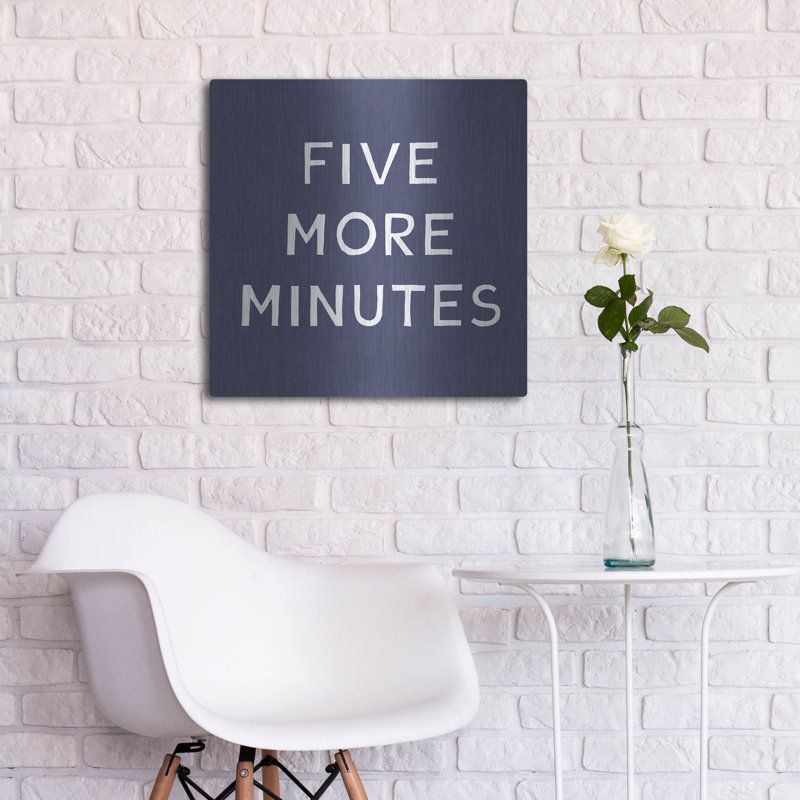Latitude Run® «Five More minutes» par Linda Woods, art mural en métal, H 24 po x l 24 po