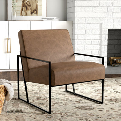 Fauteuil d'appoint en métal Ricci