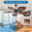 Ventilateur de plafond 52 pales 52 po