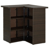 Francesco Rattan Bar Table