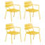 Kapri Powder Coated Aluminum Outdoor Stacking Dining Armchair-611175603