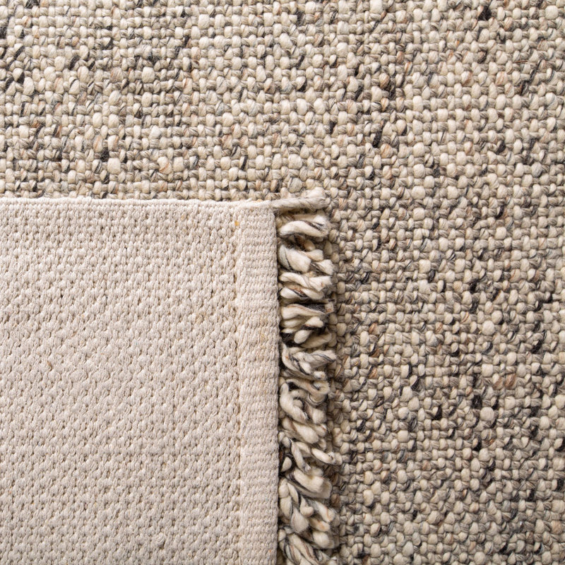 Longtrail Wool Area Rug in Pebble, Rectangle 6' x 9'