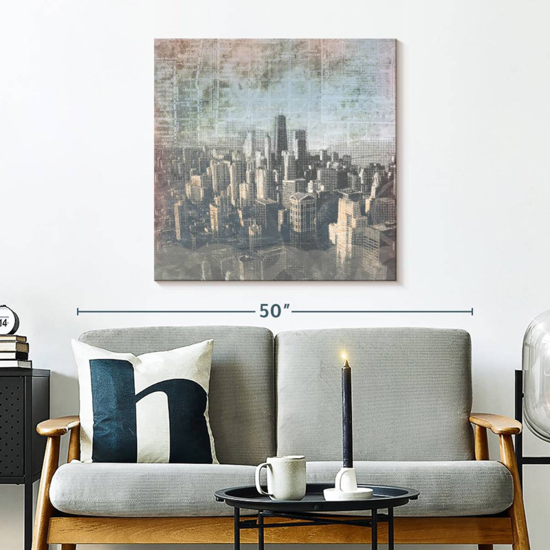 Chicago Skyline II, H 30 po x l 30 po