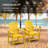 HDPE Patio Stackable Folding Adirondack Chair-1767226332
