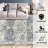 Rus for Hallways Soft Kitchen Rug Non Slip Rug with Rubber Backing for Bathroom Washable Non Shedding Farmhouse Rug (Grey)-1534893969