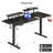 Height Adjustable Standing Desk With Monitor Stand and 2 Adjustable Monitor Shelves-240007710-239104378