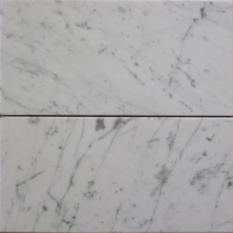 Carreau de sol et de mur en marbre 6 po x 12 po, Blanc sablé