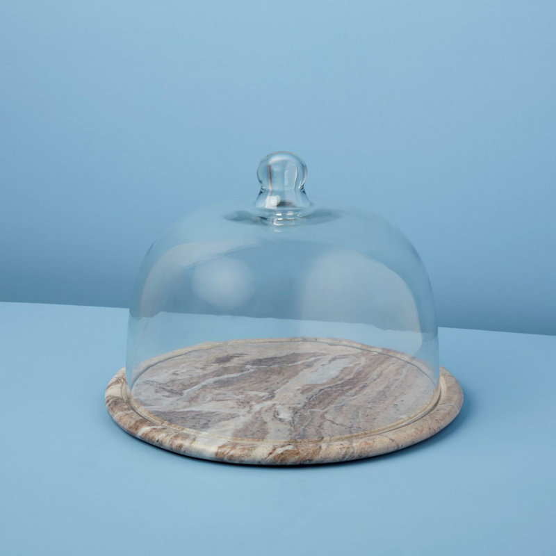 Cloche en verre et cascade