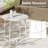 Patio Round Side Table, Modern Industrial Style-108218765