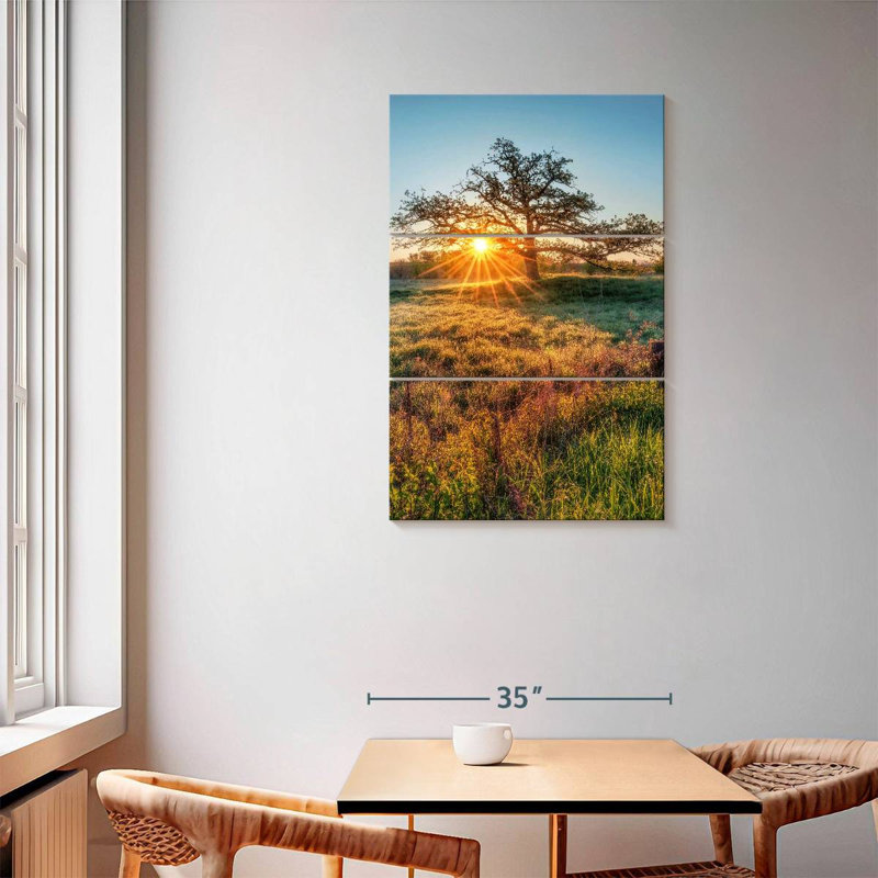Harnek Oak Tree Sunrise, 57" H x 36" W