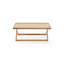 Solid Wood Cross Legs Coffee Table