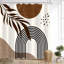 Ensemble de rideaux de douche Boho