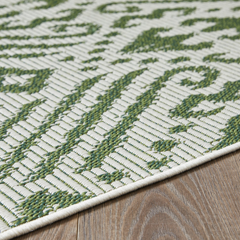 Ponds Washable Ikat Indoor / Outdoor Rug, Rectangle 3' x 5'