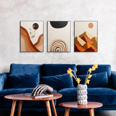 Reproduction d'art moderne bohème Mid-Century