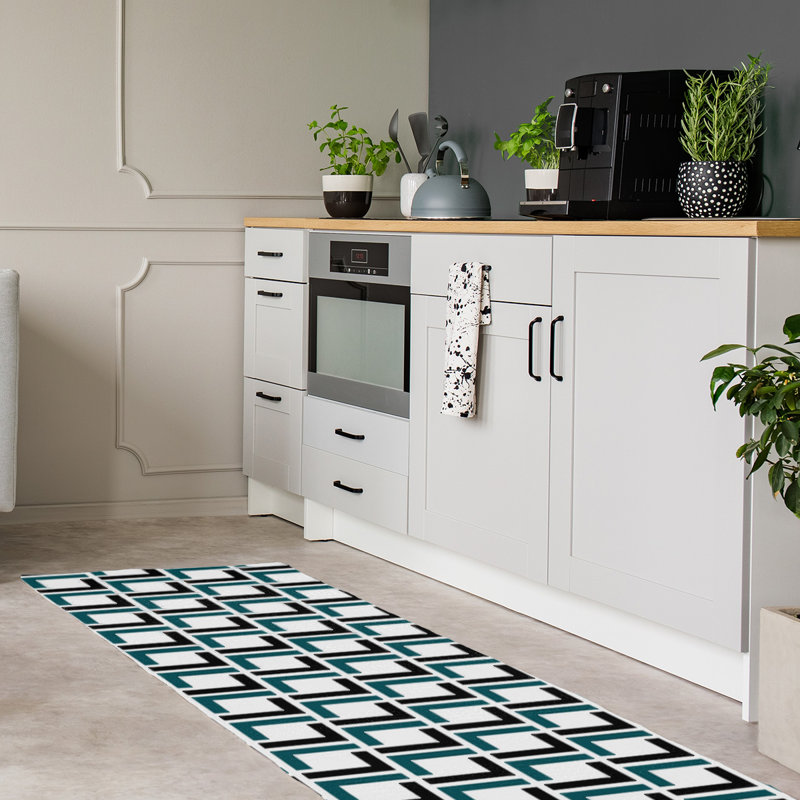 Tapis de couloir blanc