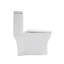 Toilette en céramique une pièce pour la salle de bain 12 po à double chasse 1,22 / 1,6 avec siège à fermeture en douceur 800g