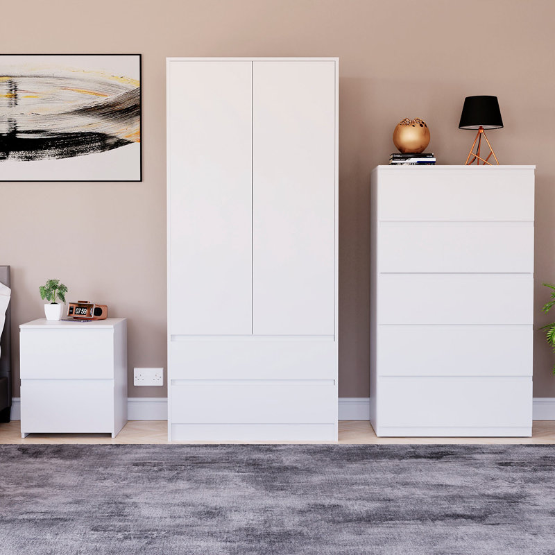 Romeon Piece Bedroom Set, White
