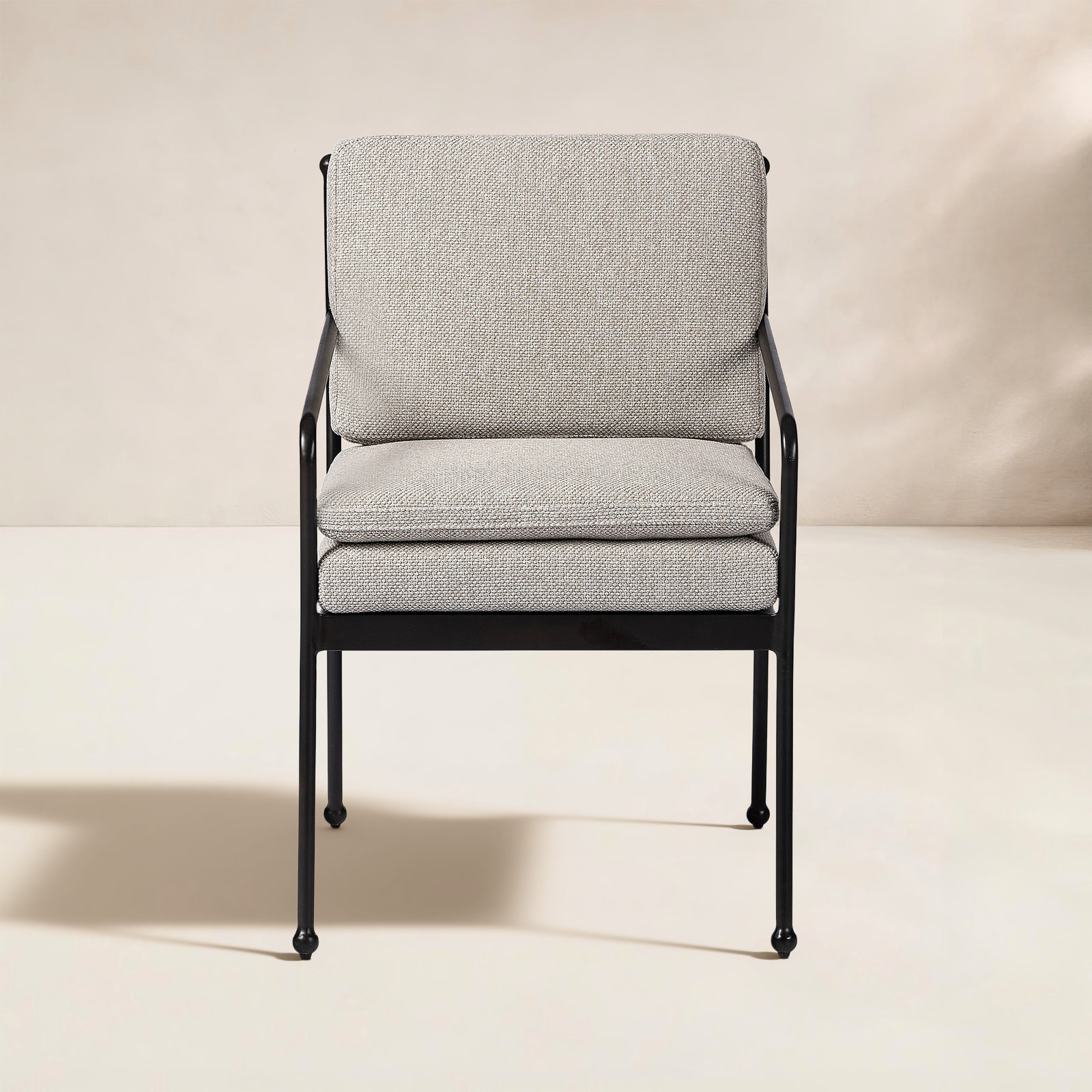 Kenner Outdoor Dining Armchair-Ramiro Ecru