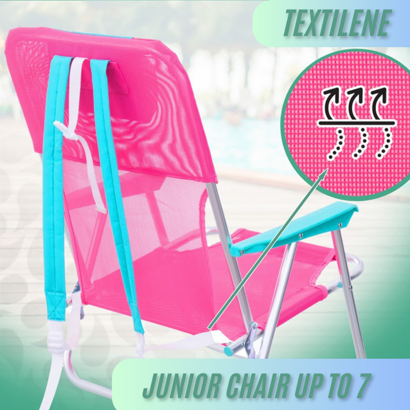 Folding Beach Chair, Pink