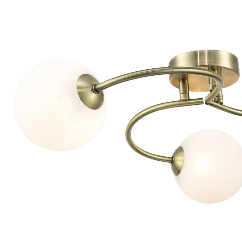 Flush Mount, Antique Brass