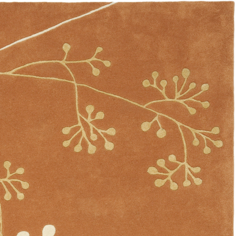 Soho Hand Tufted Wool Floral Rug, Square 8'