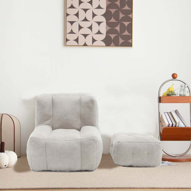 Velvet Bean Bag Chair