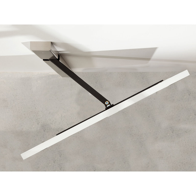 Props Silver Wall Mount for LCD/Plasma/LED with Shelving, Holds up to 35 kg