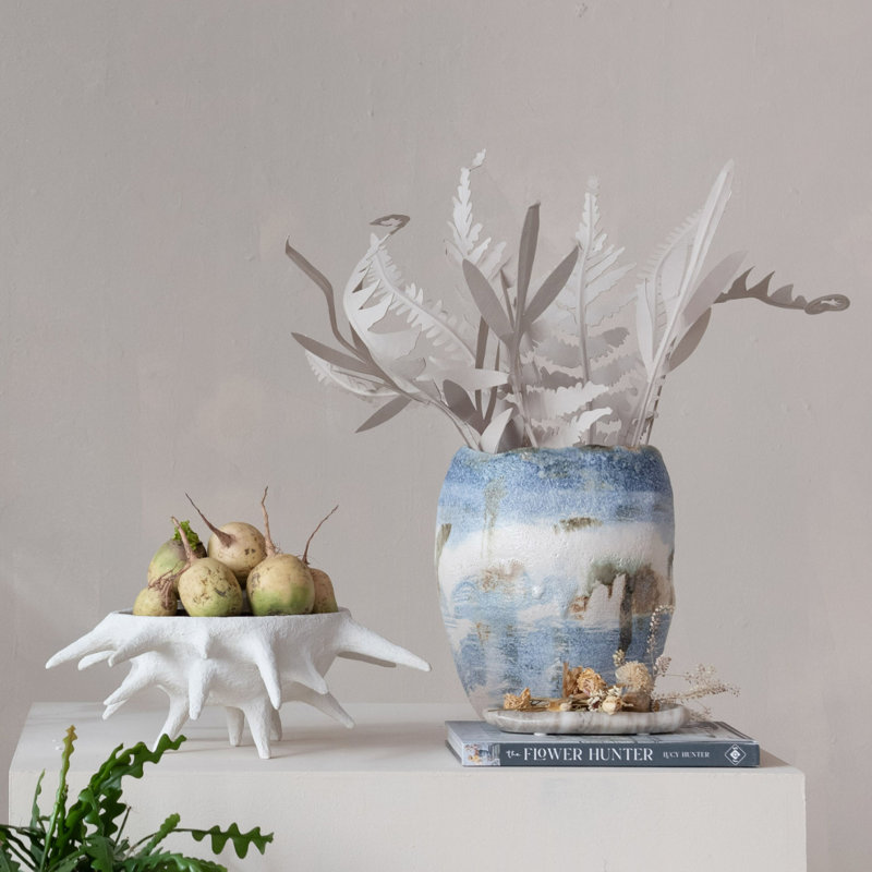 Stoneware Floor Vase