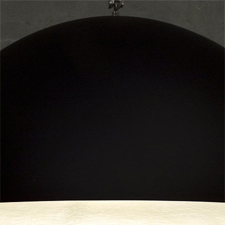 1 - Light Chrome Dome Pendant, Black/White