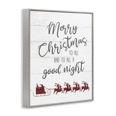 To All A Good Night Christmas Giclee Art by Carol Robinson