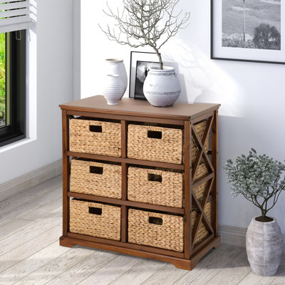 Tiroirs de rangement en bois massif Keathley