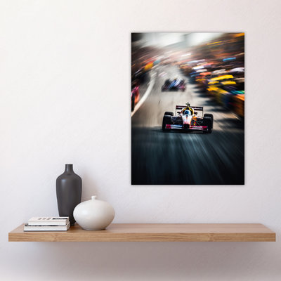 Wall Art Print F1 Motorsport Speed Blur Racing Car For Fan Cave Poster