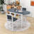 Llayton 3-Piece Counter Height Dining Set, Wood Table with 2 Upholstered Chairs-958598258
