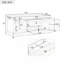 Banc de rangement avec coussin, 2 tiroirs et 2 armoires, coussin amovible, pour le salon, le vestibule-969290328