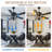 Engebretson 52 Inch Black Glam Crystal Ceiling Fan with Lights and Remote, 6 Speeds DC Motor Reversible Modern Chandelier Ceiling Fan-2037183962