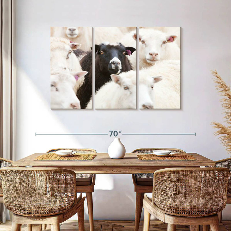 Brampt Standout Black Sheep, 28" H x 45" W