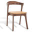 Chaise en bois et cuir Carper-70605909