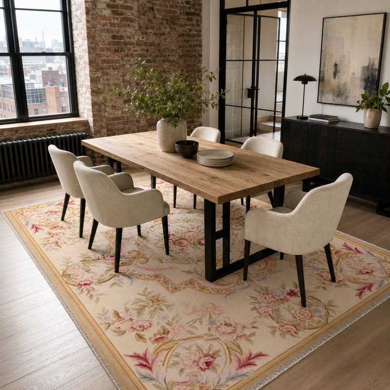 Striped Cotton and Chenille Flatweave Area Rug, 80 x 150 cm