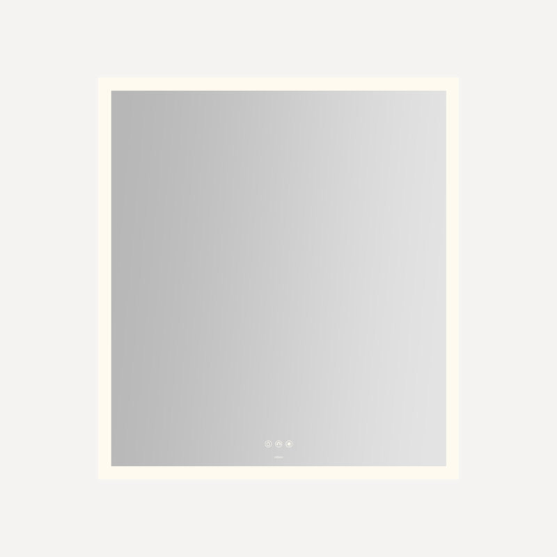 Instinct Lighted Rectangular Mirror, 36" x 40" x 7/8", Perimeter Light Pattern