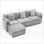 3-Seat Combo Sofa With Storage Ottoman For Living Room, Apartment, And Compact Spaces, L-Shaped Sectional Couch With Footrest-608497109
