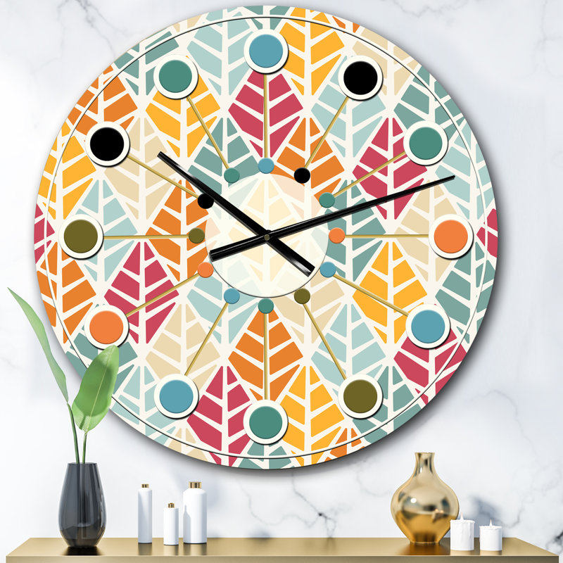Horloge murale Diamond Mid-Century, Surdimensionné